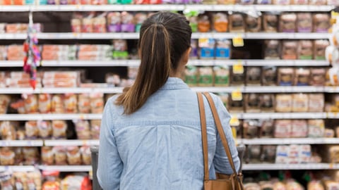 A consumer in a store