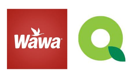 Logos for Wawa and QuickChek