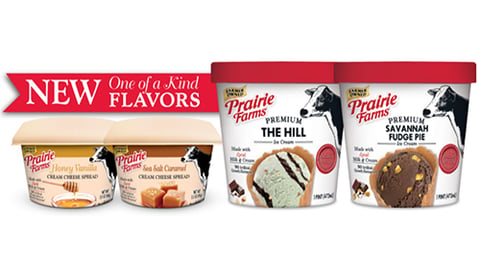 Prairie Farms Dairy Small Batch Cream Cheese Spreads & Ice Cream Pints