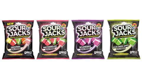 Sour Jacks Sour Wedge Candies