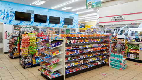 Inside a TravelCenters of America store