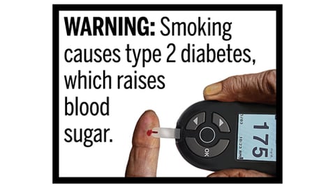 FDA cigarette warning about diabetes