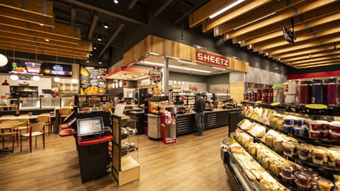 Inside a Sheetz convenience store