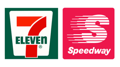 Logos for 7-Eleven and Speedway