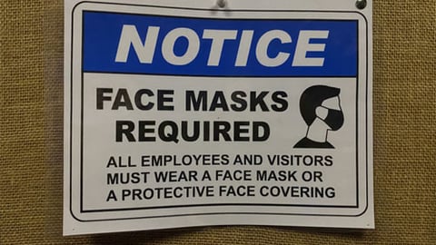 Mask Mandate sign