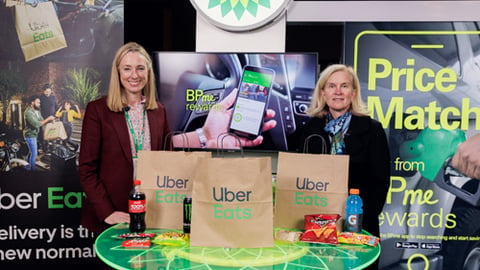 BP and Uber Eats display at BPAMA convention