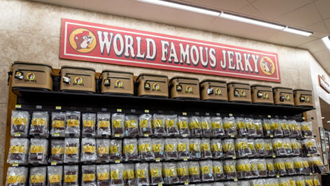 Buc-ee's jerky wall