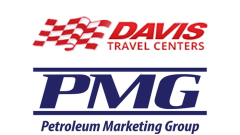 Logos for Davis Travel Centers and Petroleum Marketing Group 