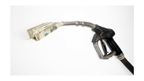 gas nozzle with money