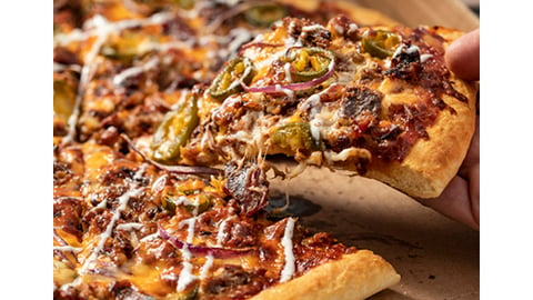 Casey's BBQ Brisket pizza