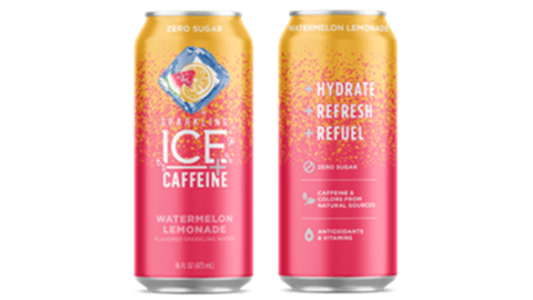 Sparkling Ice +Caffeine Watermelon Lemonade