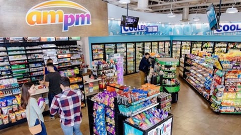 inside an ampm convenience store