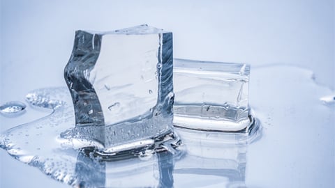 melting ice cubes