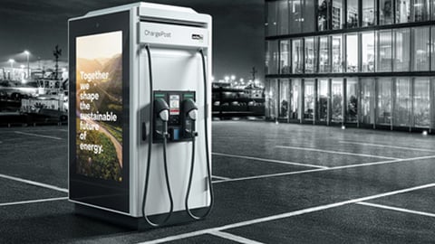 ADS-TEC Energy ChargePost for electric vehicles