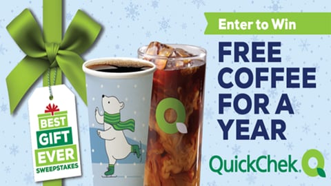 QuickChek free coffee for a year promo 2022