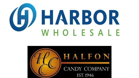 Harbor Wholesale & Halfon Candy logos