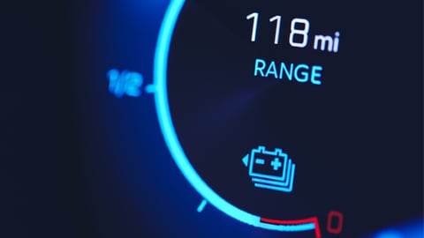 An electric vehicle dashboard