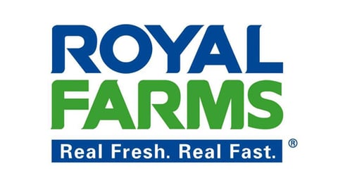 Logo for Royal Farms convenience stores