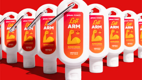 Left Arm Sunscreen