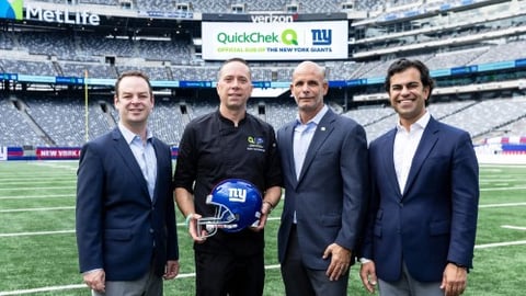 QuickChek and Giants representatives at MetLife Stadium