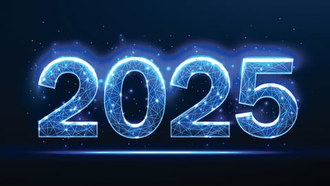 2025 lit up in blue