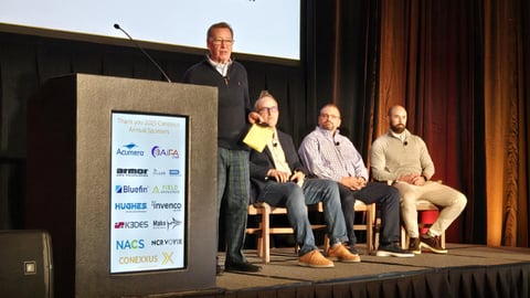 Panelists from CHS/Cenex, Cliff's Local Market and Maverik  join Ed Collupy at Conexxus