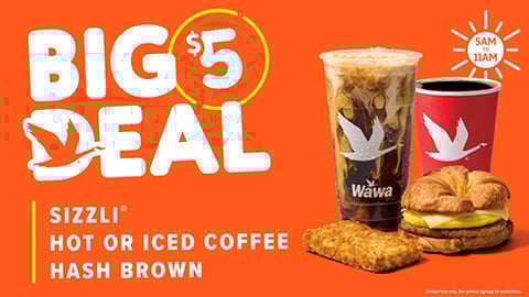 Wawa's $5 Big Breakfast Deal