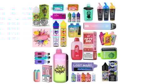 Vapor products that allegedly appeal to underage users