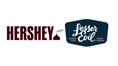Hershey & LesserEvil logos