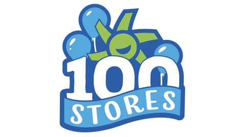 Parker's Kitchen logo and 100 stores