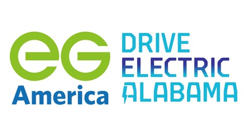 EG America & Drive Electric Alabama logos