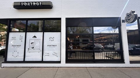 The exterior of the Foxtrot at 935 W. Webster in Lincoln Park