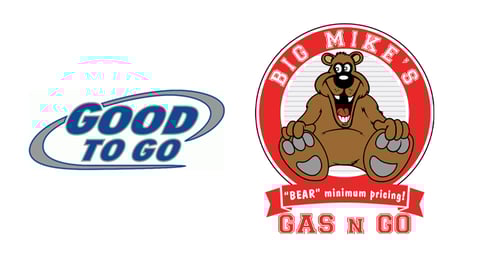 The Good to Go Logo for Good Oil Company and the Bear logo for Big Mike's