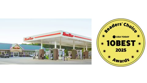 Kwik Trip exterior & 10Best logo