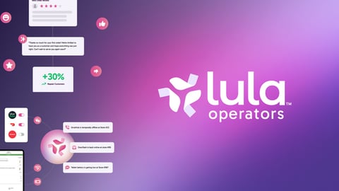 A screenshot of Lula Commerce's suite of AI agents
