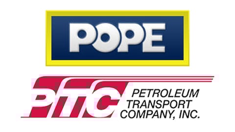 Logos for Pope Transport and Petroleum Transport Co. Inc. 