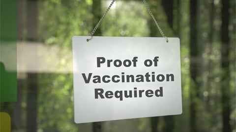 Proof of Vaccine Sign