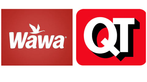 Logos for Wawa and QuikTrip