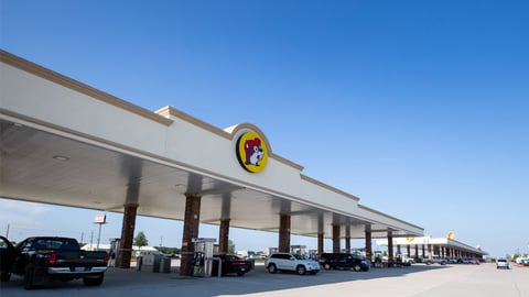 The fuel pumps at Buc-ee's