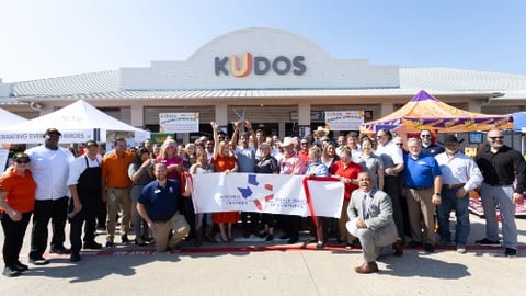 Ribbon cutting ceremony at Kudos grand opening in Huntsville