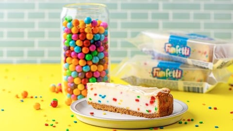 Funfetti Cheesecake Slice