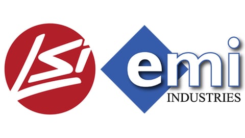 Logos for LSI Industries and EMI Industries