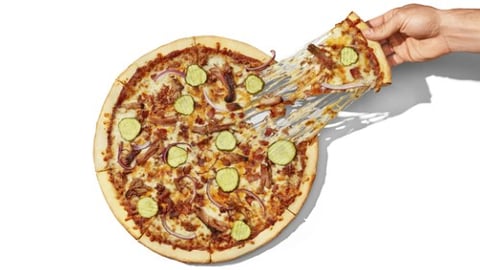 Casey's Pulled Pork BBQ Pizza
