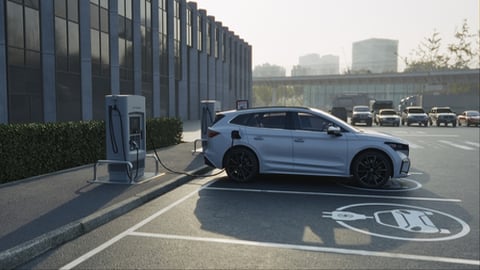 EV charging at office building