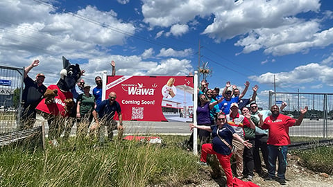 Wawa's groundbreaking in Indiana