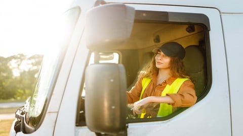 female truck driver