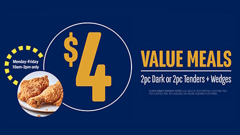 Krispy Krunchy Chicken's $4 Value Meal 