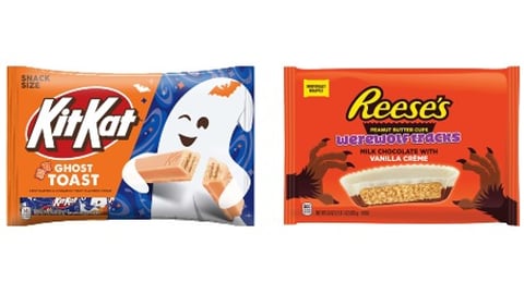 Kit Kat Ghost Toast and Reese's Werewolf Tracks