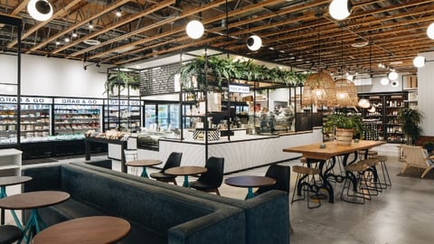 Interior of Foxtrot Market Old Town location in Chicago