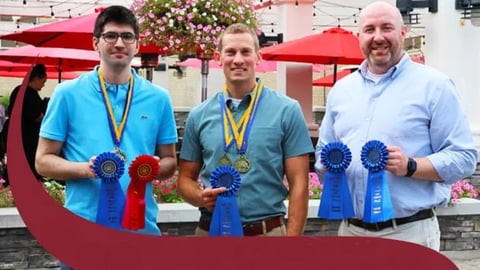 Stewart's staff show off blue ribbons from New York State Fair recognition